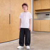 Boys Black Loose Fit Elasticated Denim Jeans