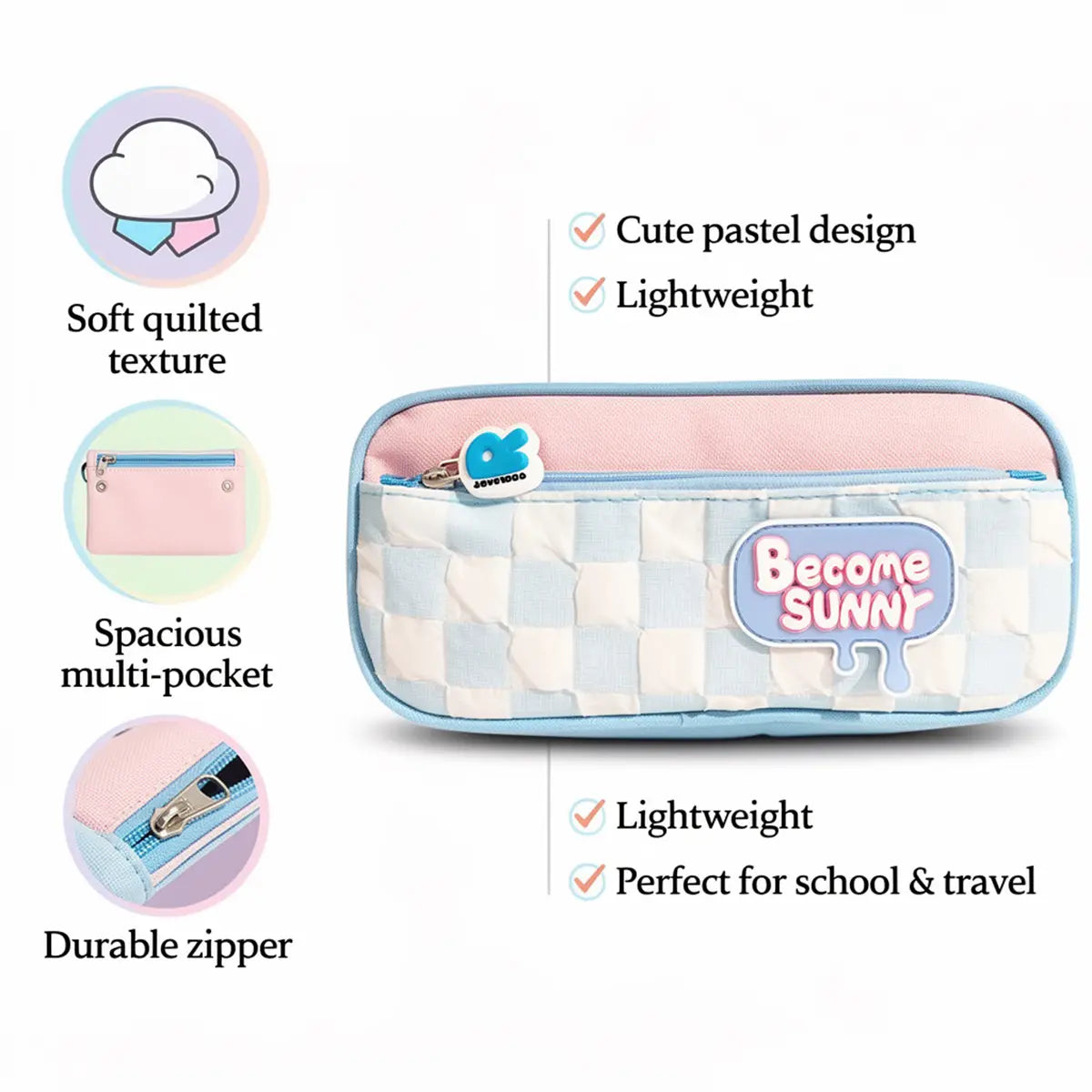 Become Sunny Pencil Pouch for Girls