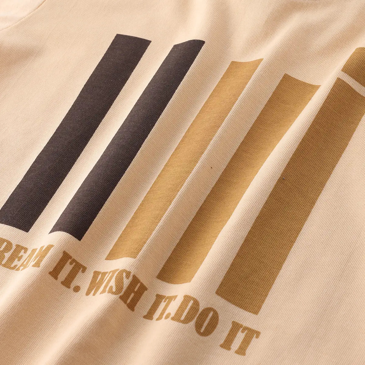 Boys Apricot Graphic Short Sleeves T-Shirt With Drawstring Shorts Sets