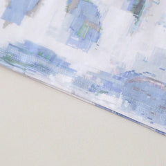 Boys Blue Abstract Print Short Sleeve T-Shirt With Elasticated Shorts Sets