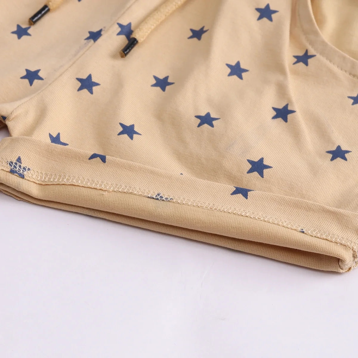 Boys Apricot Captain Typography Vest With Drawstring Shorts Sets