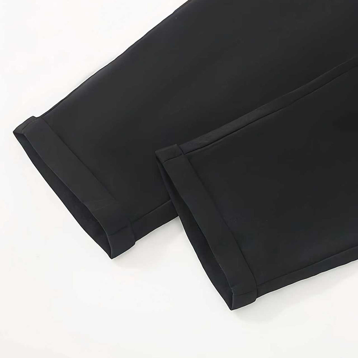Boys Black Straight Fit Trousers with Belt Loop