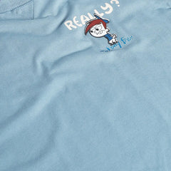 Boys Blue Graphics Short Sleeve T-Shirt With Elasticated Shorts Sets