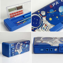 Astronaut Space Adventure Pencil Case Kids School Stationery Box