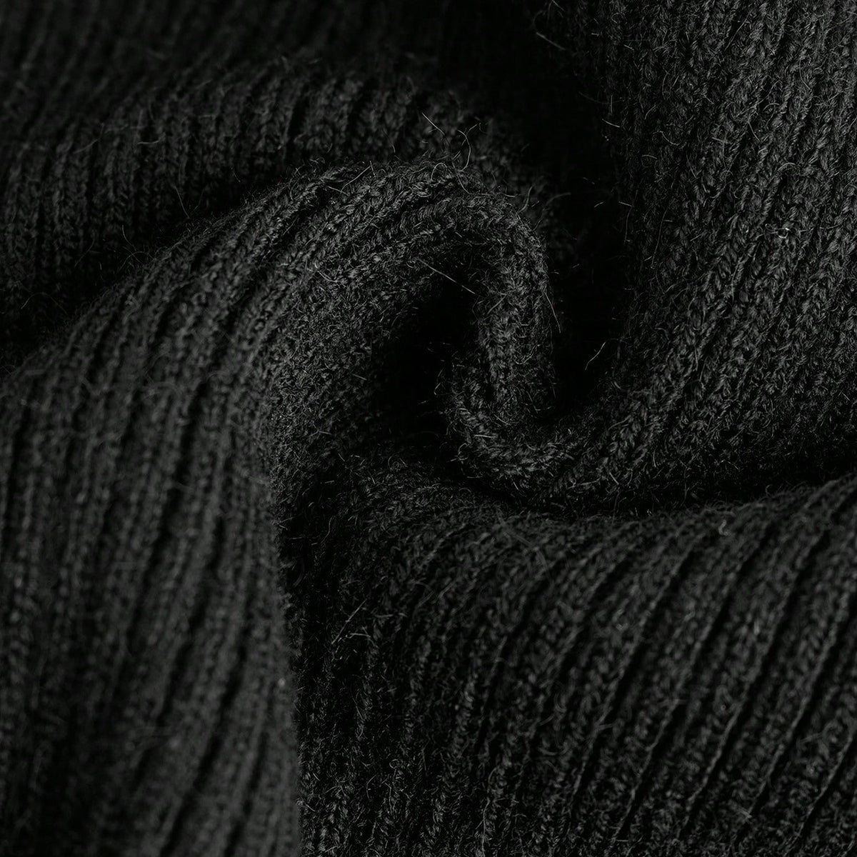 Boys Black High Neck Pullover