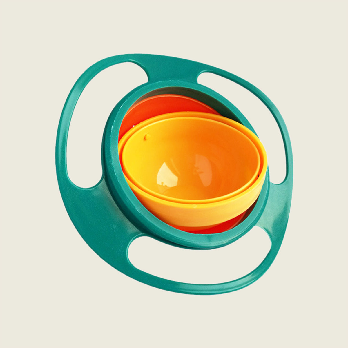 Baby Green Gyroscope No-Spill Bowl