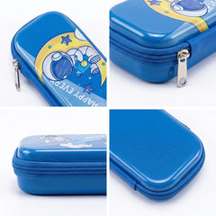 Astronaut-Happy Every Day-Space Themed Pencil Case-3D Embossed Stationery Pouch