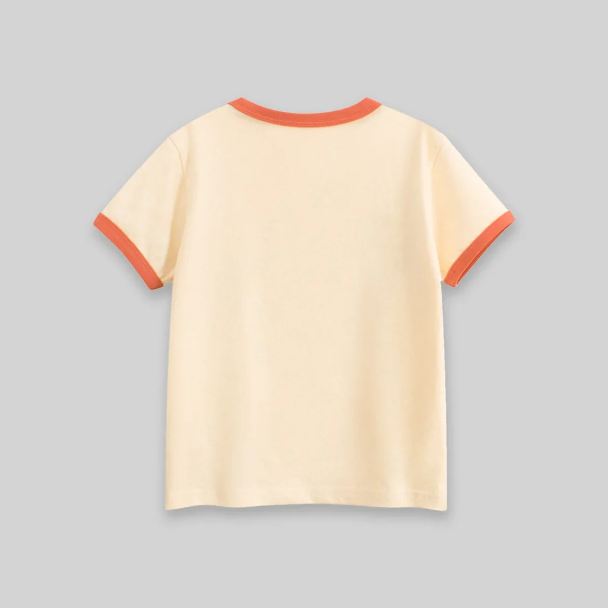 Boys Beige Graphics Short Sleeve T-Shirt