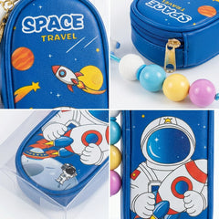 Boys Blue Astronaut Space Travel Pencil Box
