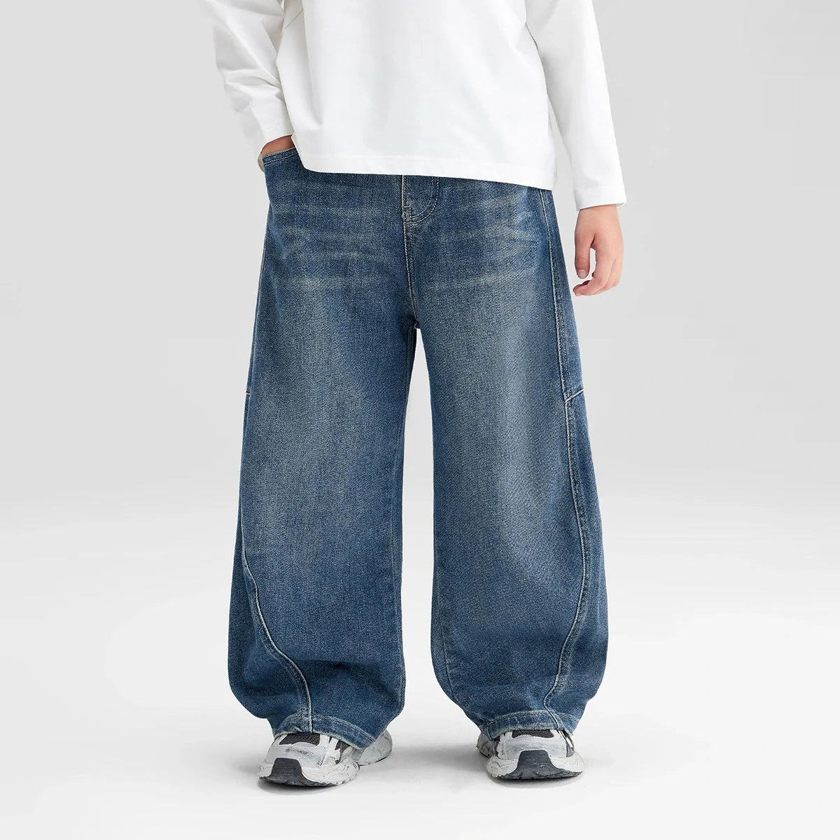 Boys Blue Loose Fit Denim Jeans