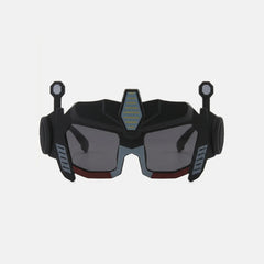 Boys Black Robot Motif Sunglasses