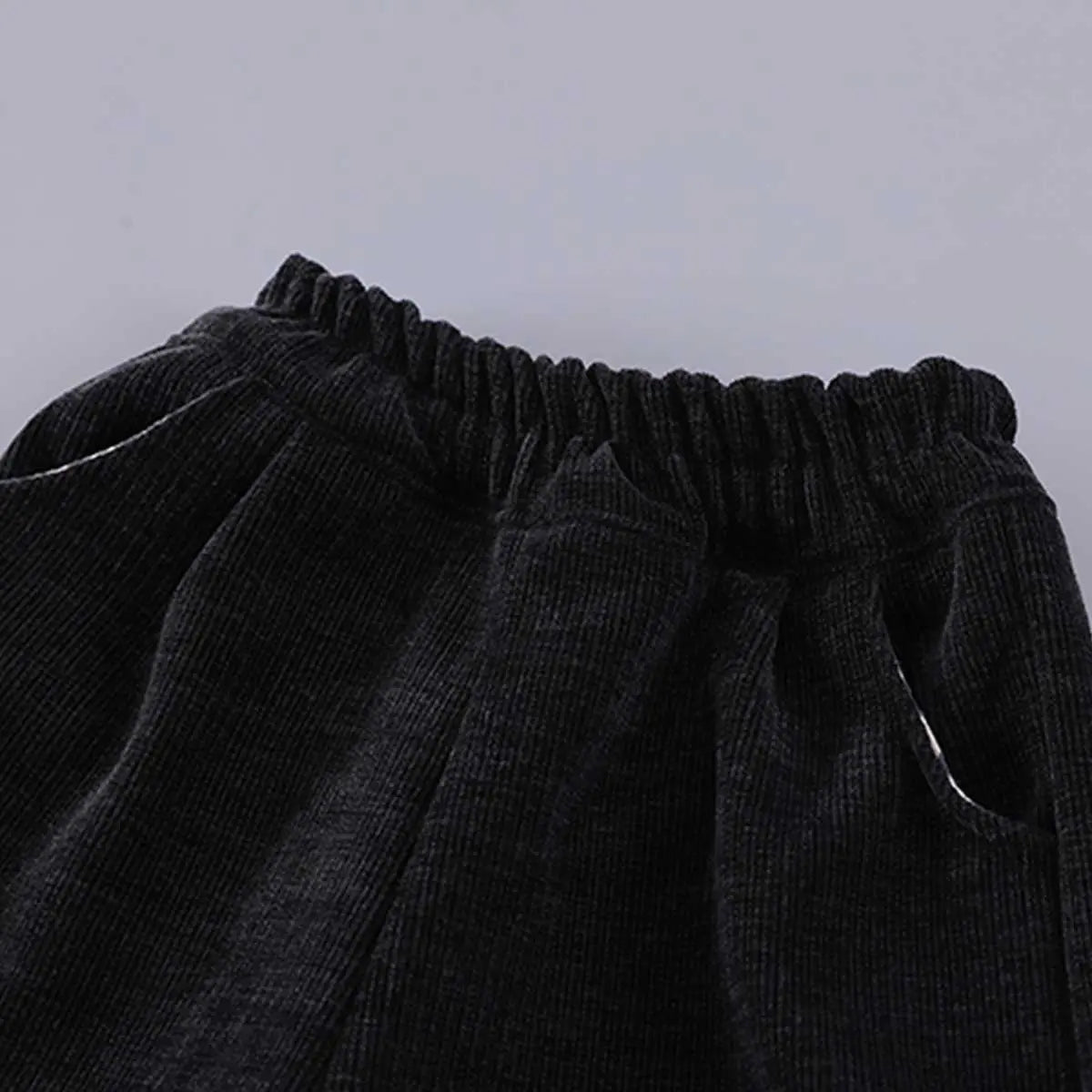 Boys Black Faux Leather Jacket With Striped Hooded Sweatshirt & Jogger Sets