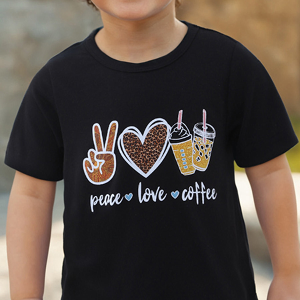 Boys Black Graphic T-Shirt With Elasticated Shorts Set
