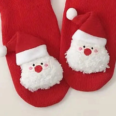 Baby Red Santa Claus Christmas Socks - 1 Pair
