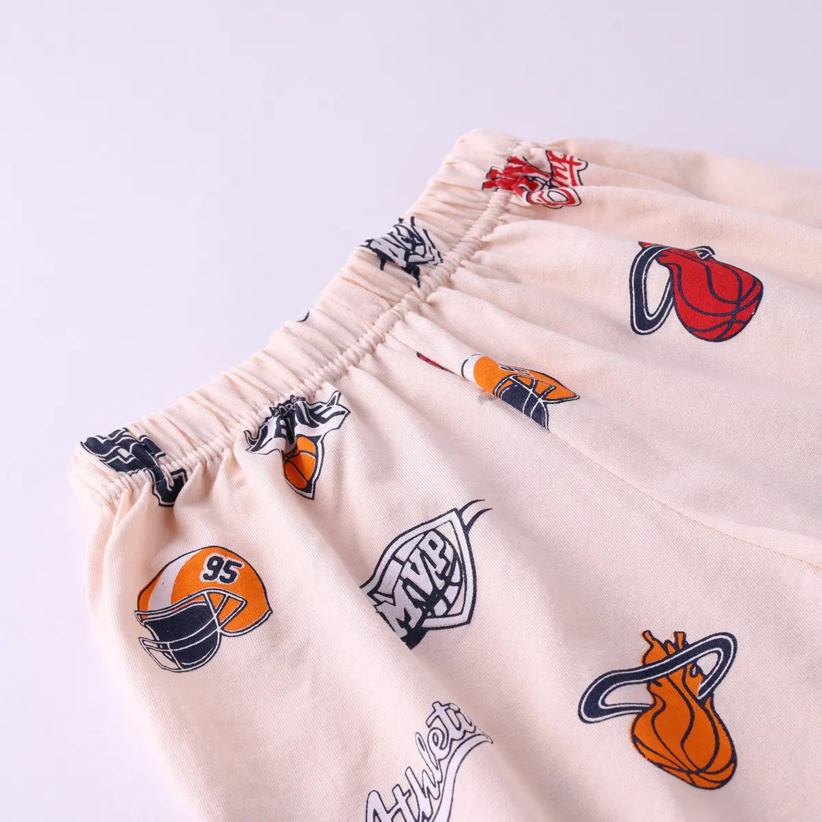 Boys Apricot AOP Graphics Short Sleeve T-Shirt With Elasticated Shorts Sets