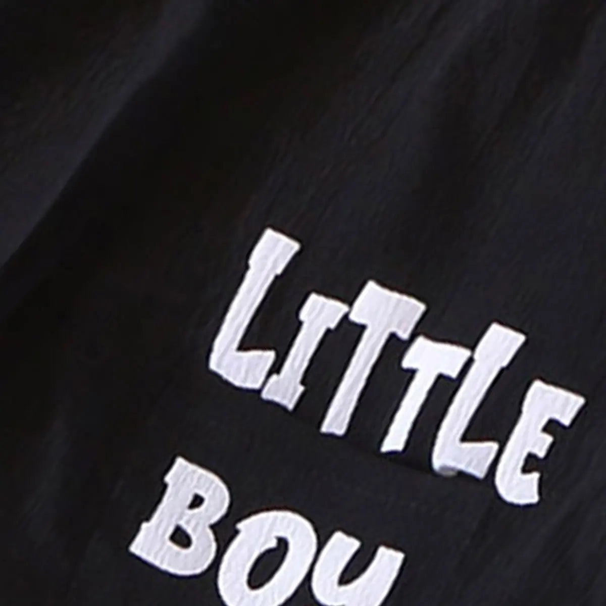 Boys Black Typographic Printed Oversized T-Shirt With Shorts Co-ord Sets