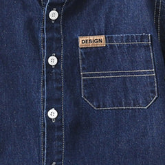Boys Blue Denim Short Sleeves Shirt With Shorts Co-ord Sets