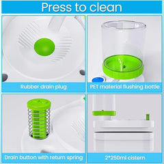 2-in-1 Paint Brush Cleaner - Portable Cleaning Cup