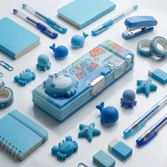 3D Squishy Fish Pop Eye Pencil Box with Sharpene