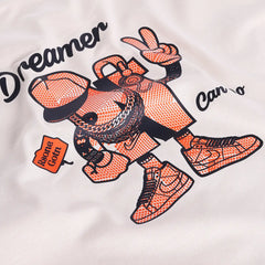 Boys Beige Graphic Short Sleeve T-Shirt With Elasticated Cargo Shorts Sets