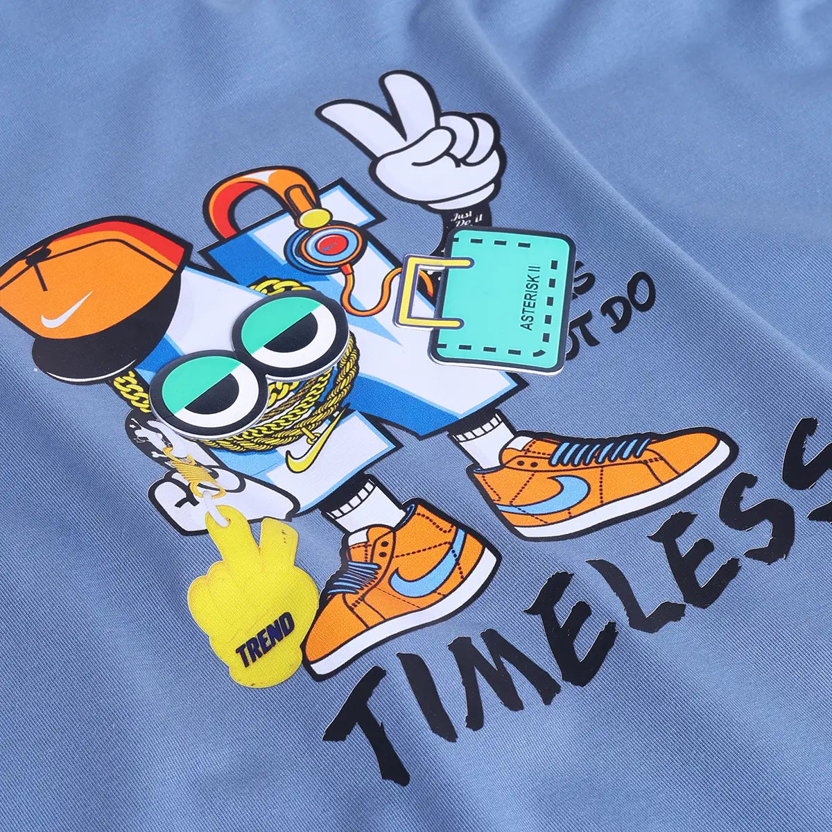 Boys Blue Graphic Short Sleeve T-Shirt With Elasticated Cargo Shorts Sets