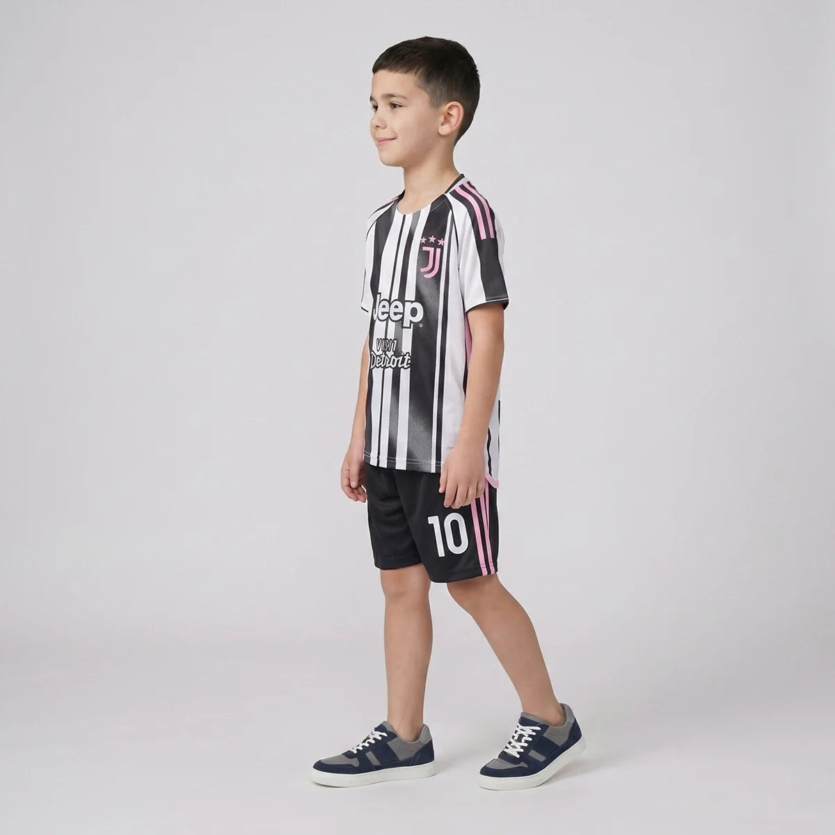 Boys Black Short Sleeve Striped T-Shirt With Shorts Sets