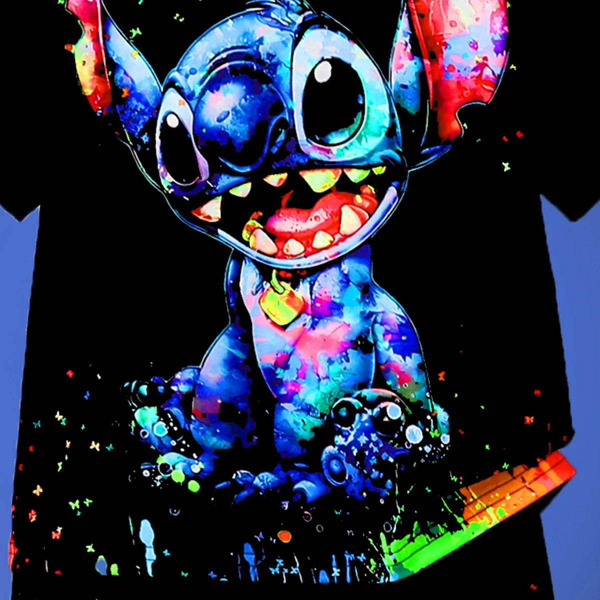 Boys Black Cartoon Character Printed Short Sleeve T-Shirt With Shorts Sets