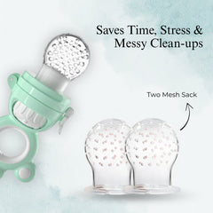 Baby Sea Green Fruit & Vegetable Silicone Teether Stick