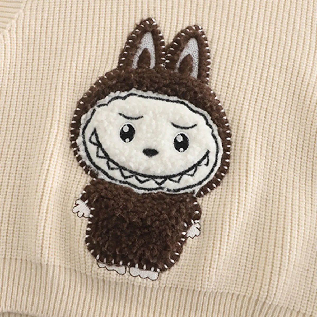 Boys Apricot Applique Hooded Sweater Vest With T-Shirt & Jogger Sets