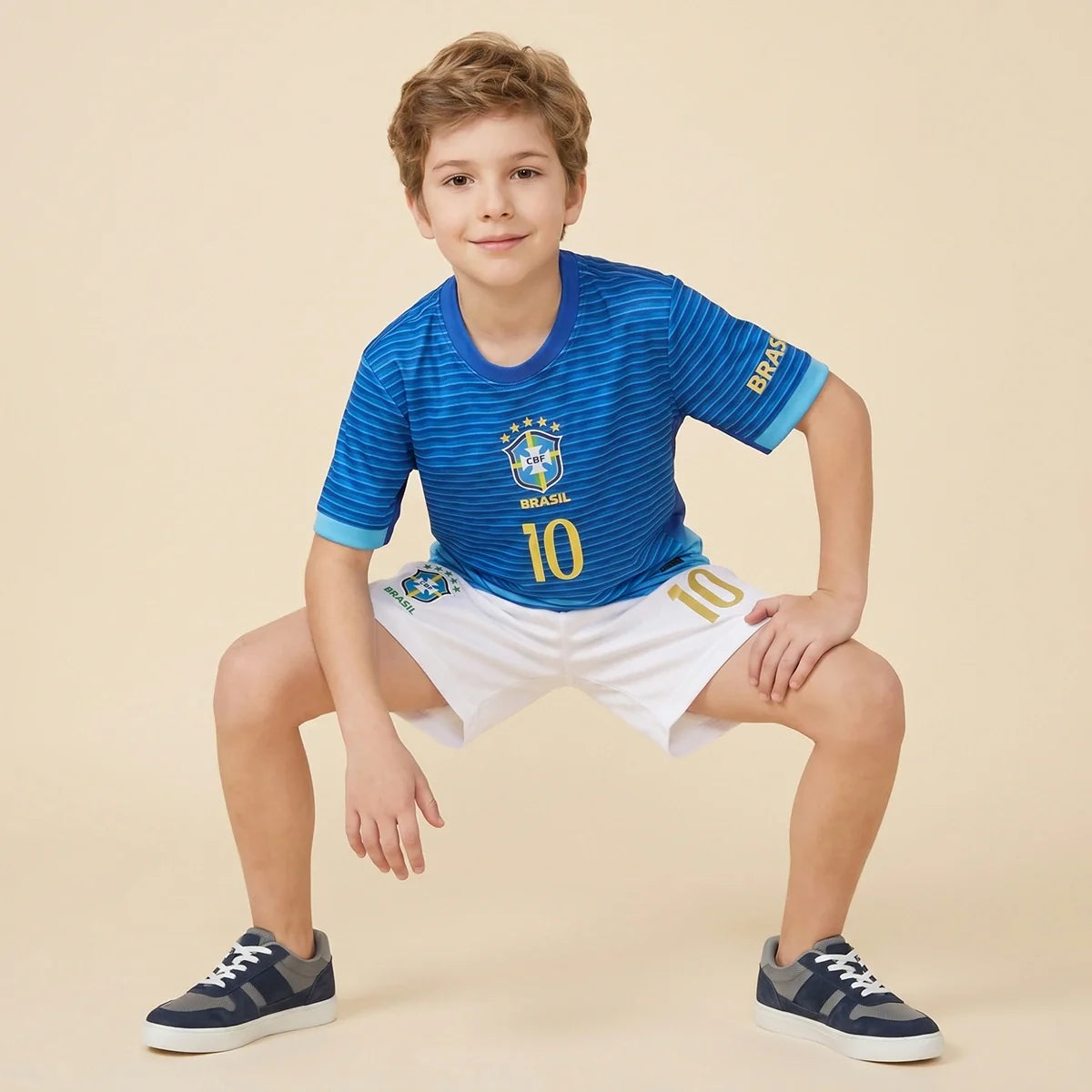 Boys Blue Alphanumeric Print Short Sleeve T-Shirt With Shorts Sets