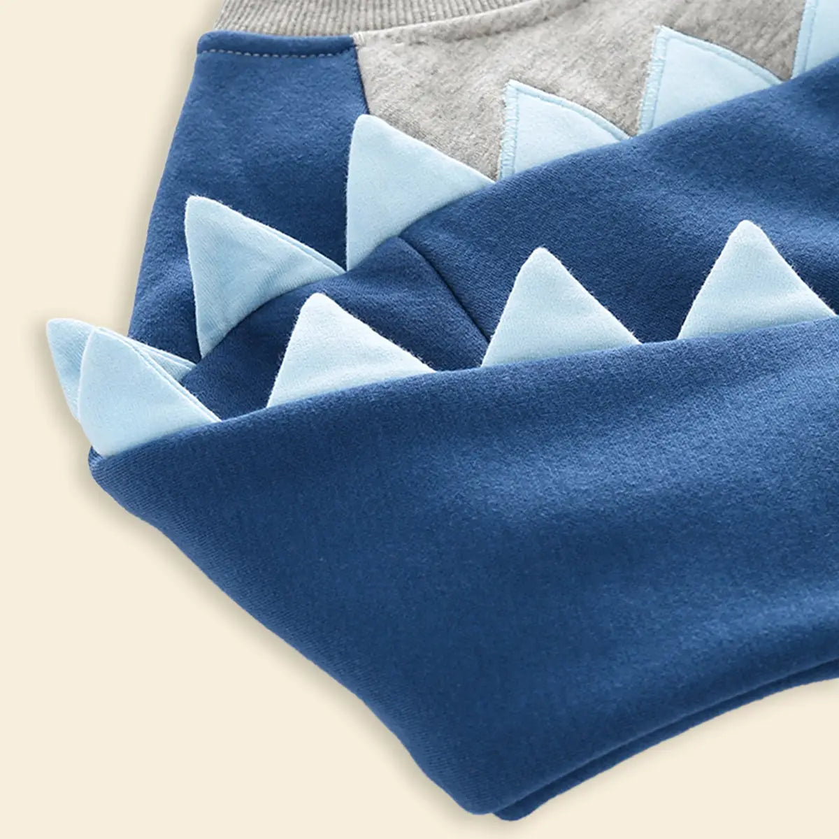 Boys Blue Dinosaur Colorblocked Sweatshirt