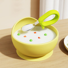 Baby Yellow Ramen Noodle Shaped Silicone Bowl