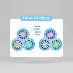 3D Gyro Maze Puzzle Cube Brain Teaser Toy