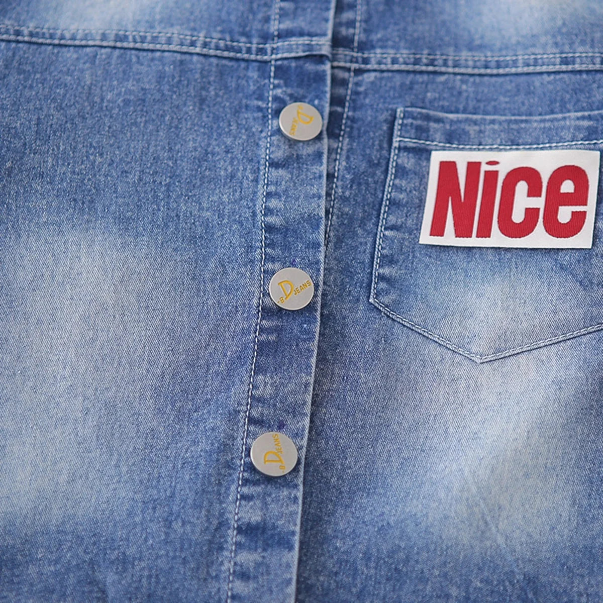 Boys Blue Denim Shirt & Shorts With Sleeveless T-Shirt Sets