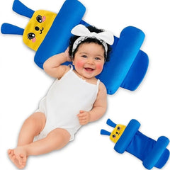 Baby Pillow with Head & Neck Support -Soft Cotton Infant Sleeping Pillow for Flat Head Protection