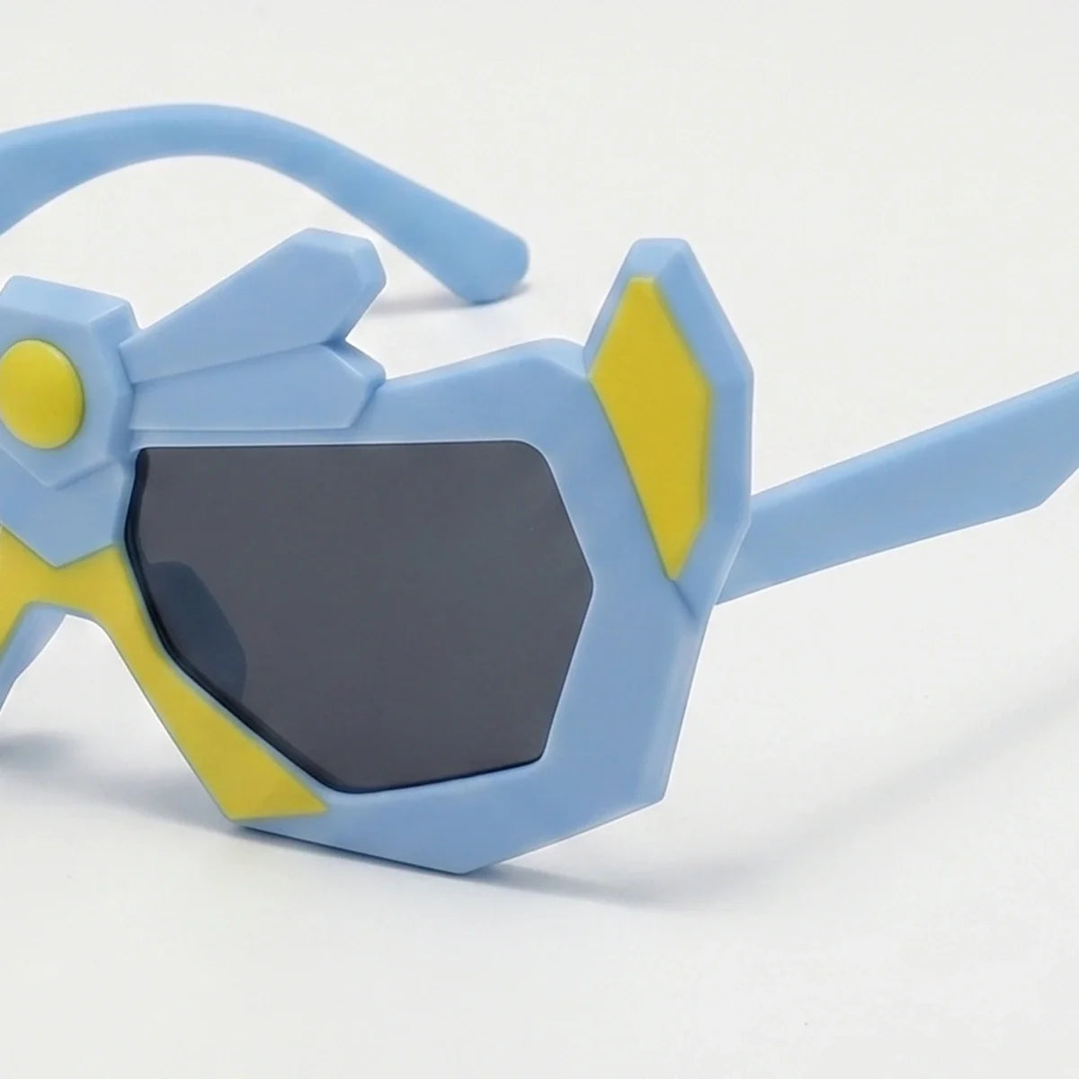 Boys Blue Cat Motif Sunglasses