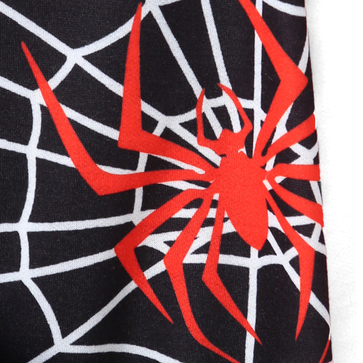Boys Black Spider Printed Varsity Jacket