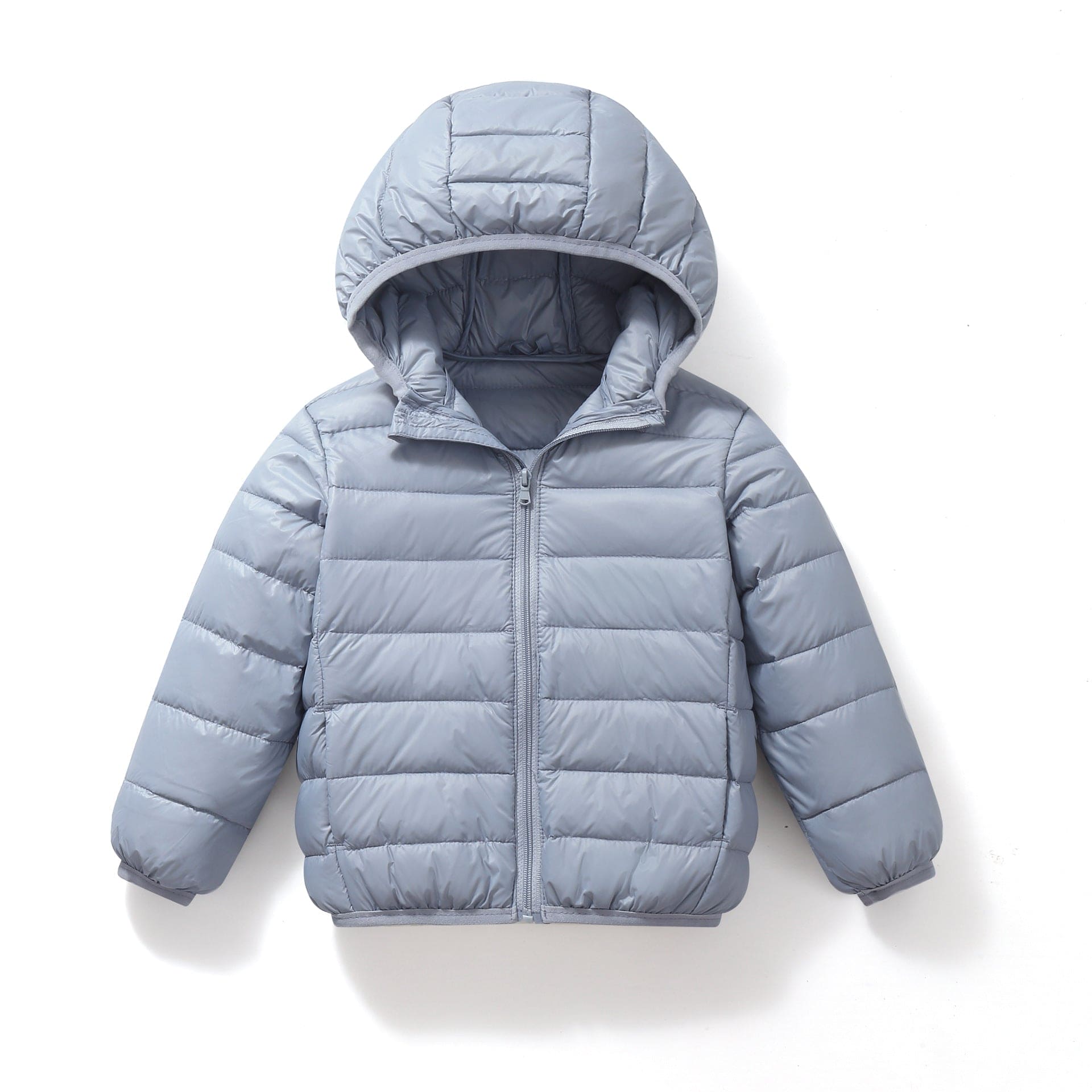 Boys Blue Hooded Puffer Jacket