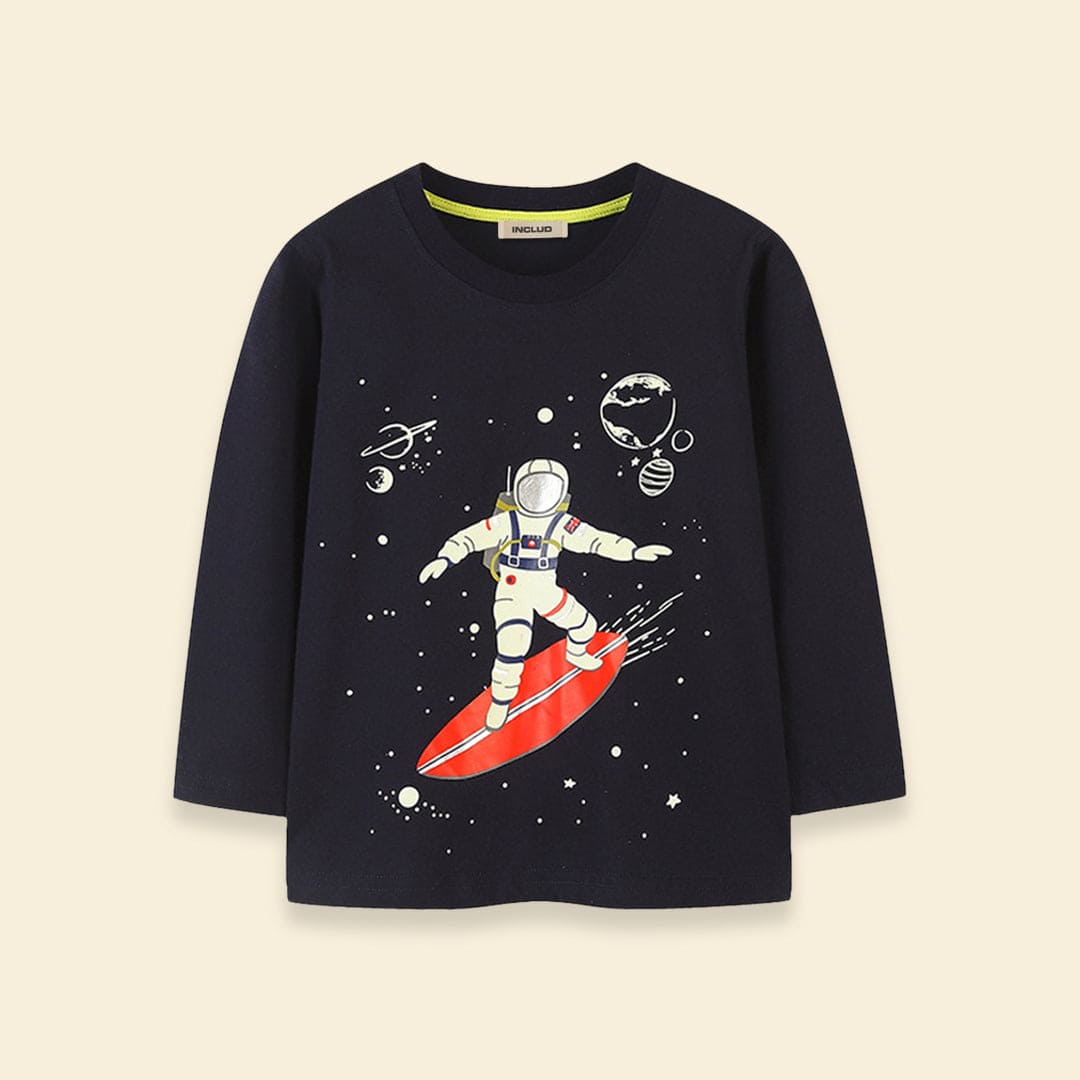 Boys Astronaut Print T-shirt