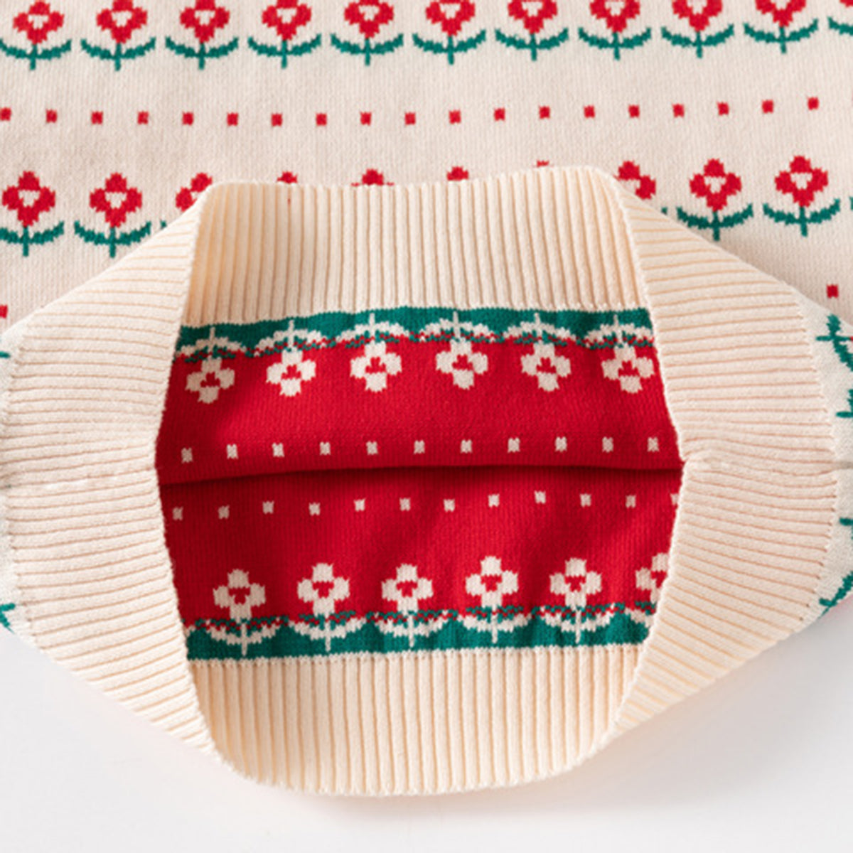 Boys Apricot Self-Design Jacquard Sweater Vest