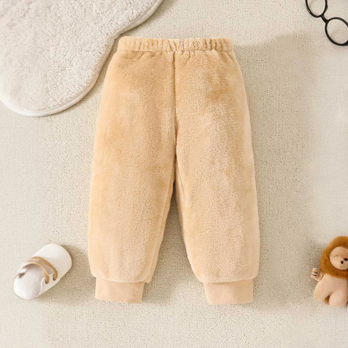 Boys Beige Lion Embroidered Sweatshirt With Jogger Co-ord Set