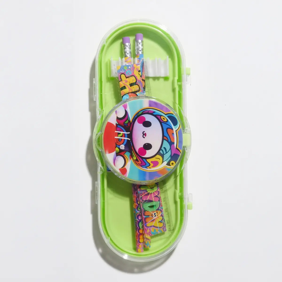 Animal Cartoon Pencil Case with Stationery -Kids School Organizer
