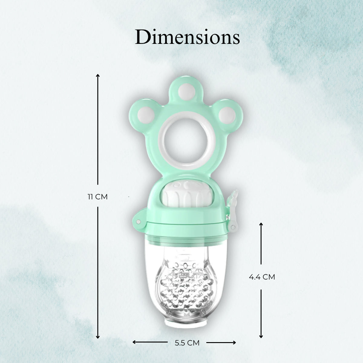 Baby Sea Green Fruit & Vegetable Silicone Teether Stick