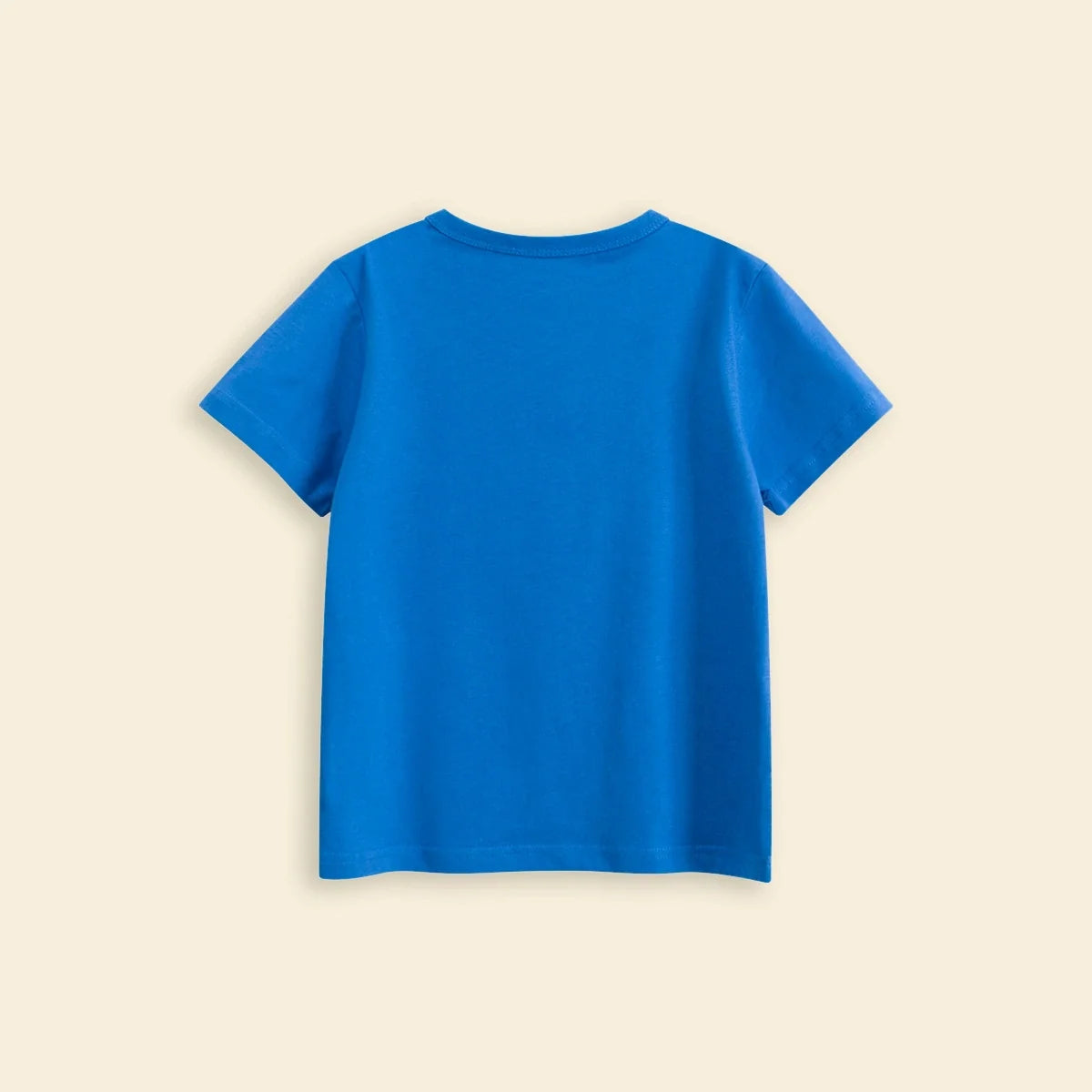 Boys Blue Dinosaur Cartoon Printed Short Sleeves T-Shirt