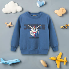 Boys Blue Graphic Print Long Sleeves Sweatshirt