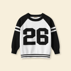 Boys Black Long Sleeves Pullover