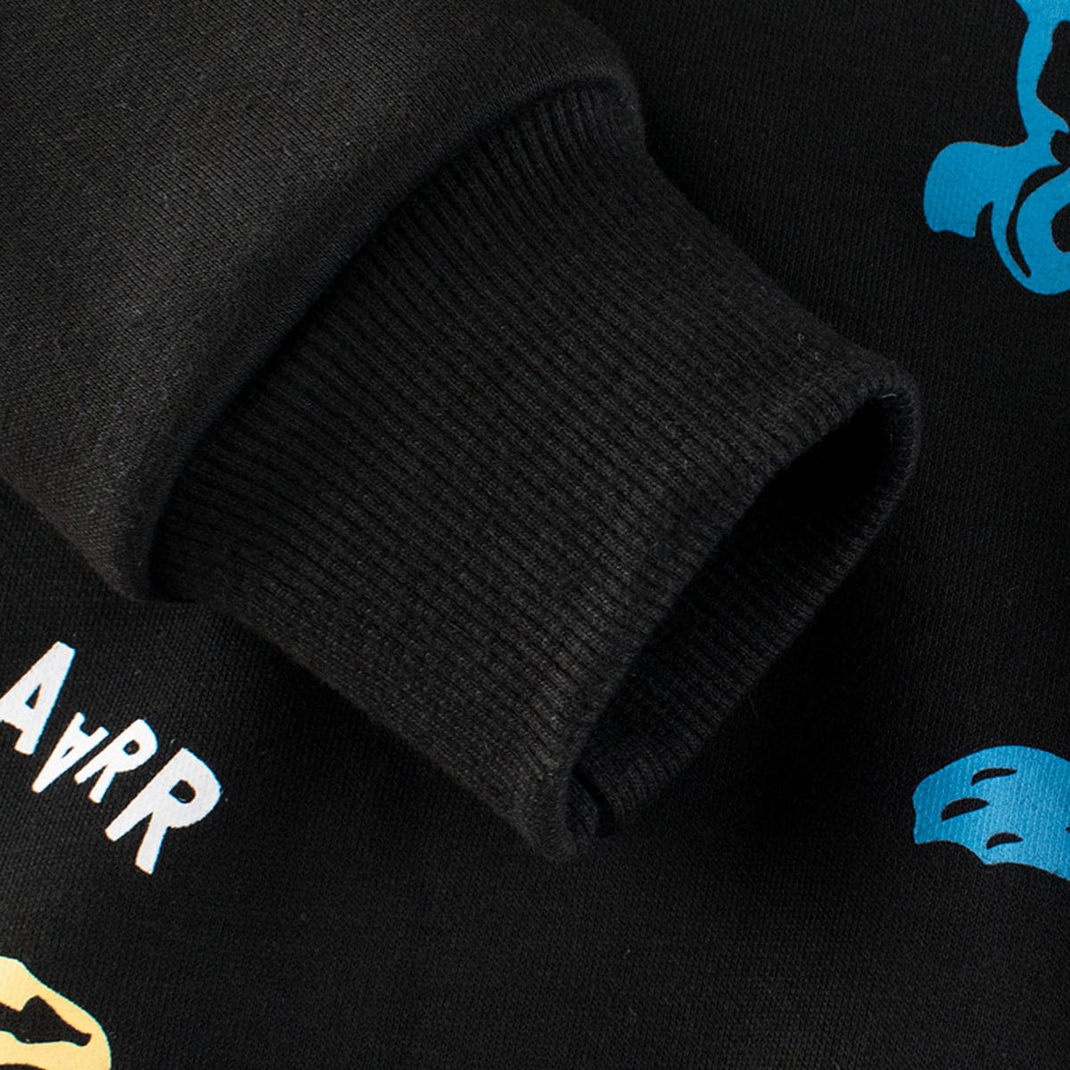 Boys Black Dinosaur Graphic Long Sleeves Sweatshirt