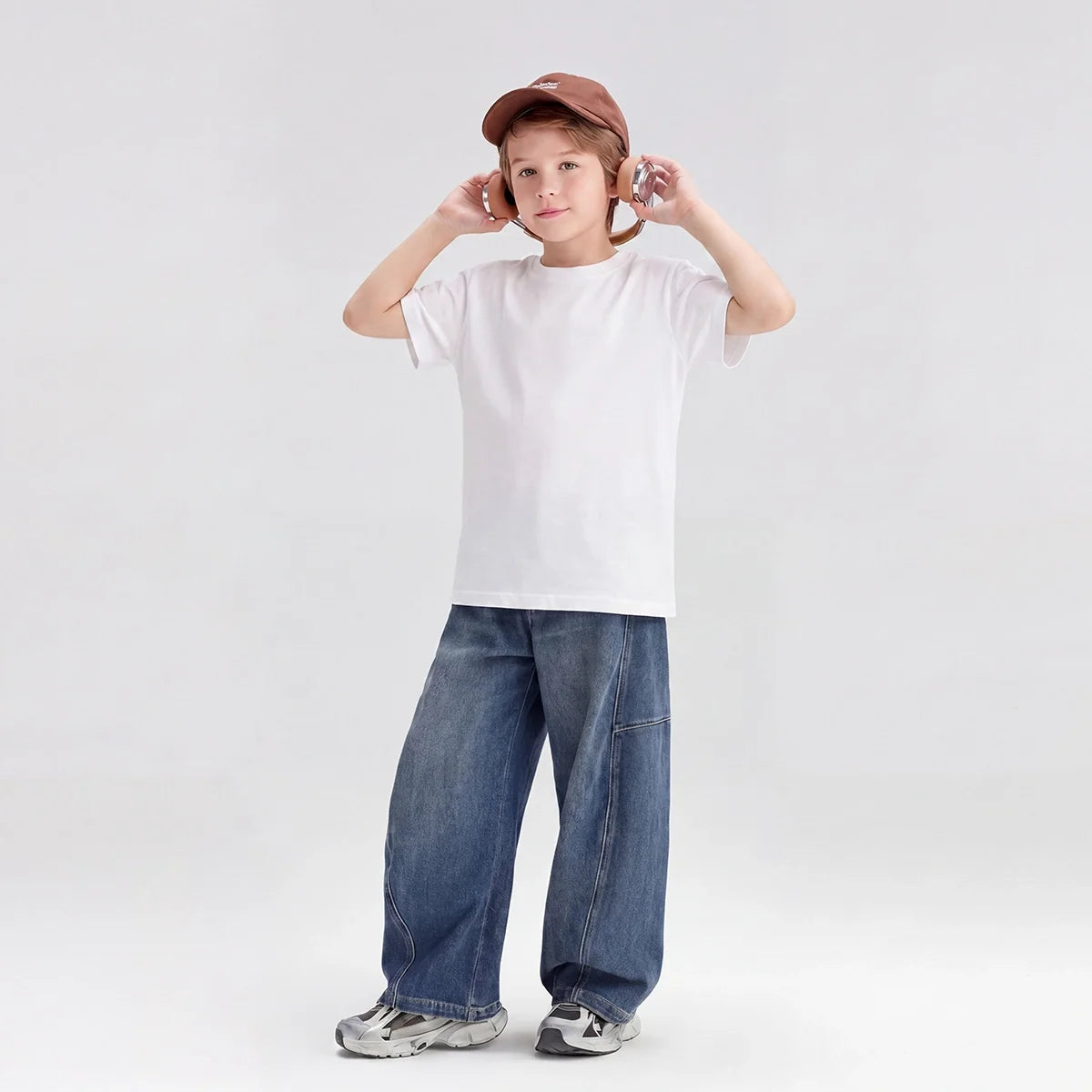 Boys Blue Loose Fit Denim Jeans