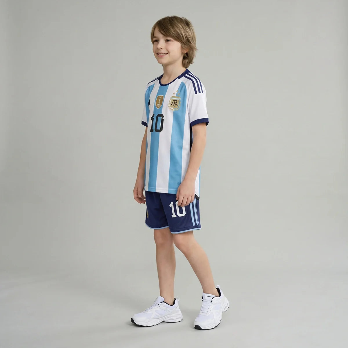 Boys Blue Alphanumeric Print Short Sleeve T-Shirt With Shorts Sets