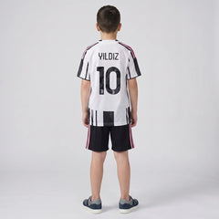 Boys Black Short Sleeve Striped T-Shirt With Shorts Sets